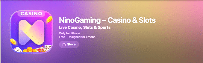 nino gaming app